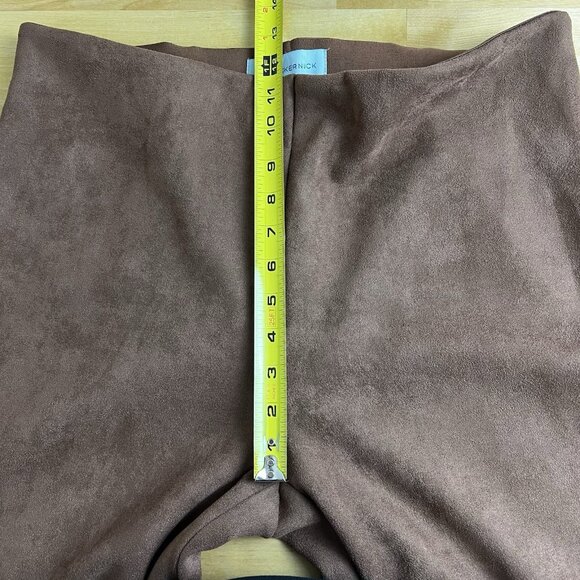 TUCKERNUCK Ashford Pants‎ Brown Faux Suede High Rise Kick Flare Crop Size XXL - Picture 12 of 13